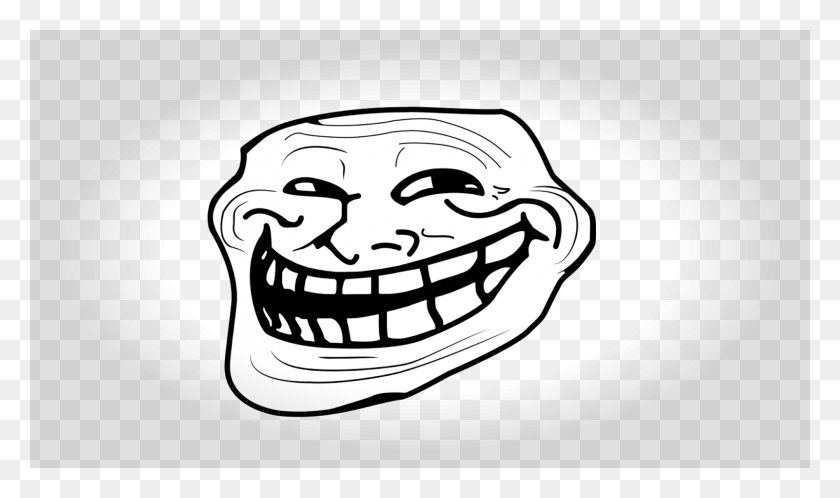 1600x900 Funny Emoji Troll Face No Background, Text, Stencil, Doodle HD PNG Download