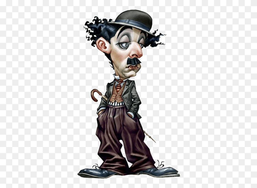 338x554 Funny Guy7 Charlie Chaplin Caricatura, Artista, Persona, Humano Hd Png