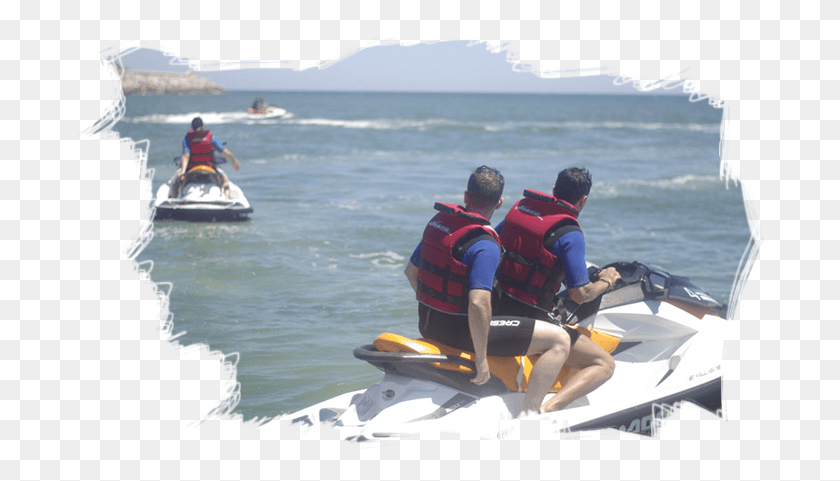 694x421 Funny Jet Ski Experience To Llobregat Boat, Lifejacket, Vest, Clothing HD PNG Download