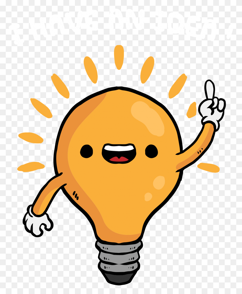 1457x1795 Funny Light Lamp Vector Bulb Cartoon Clipart Cartoon Idea Bulb, Lightbulb, Flare HD PNG Download