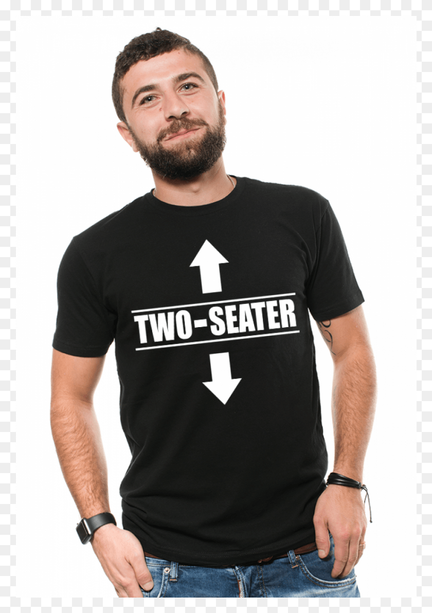 827x1201 Funny Men39s Tshirt Two Seater Tee Adult Men Shirt Funny Alice In Wonderland T Shirt Black White, Clothing, Apparel, Person HD PNG Download