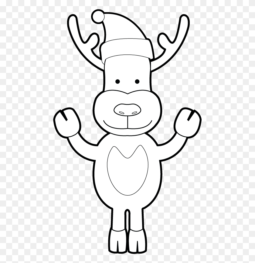 490x806 Funny Reindeer Cartoon, Stencil, Animal, Symbol HD PNG Download