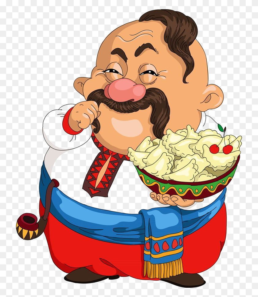 736x906 Funny Russian Cartoon Character, Eating, Food, Meal HD PNG Download