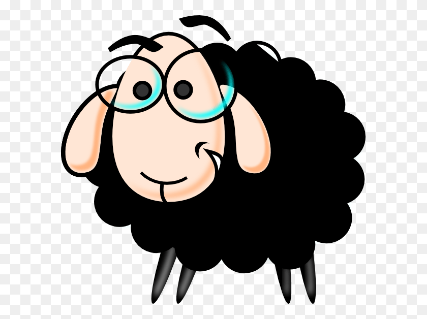 600x568 Funny Sheep No Shadow Clip Art Funny Sheep Clipart, Hair, Pillow, Cushion HD PNG Download