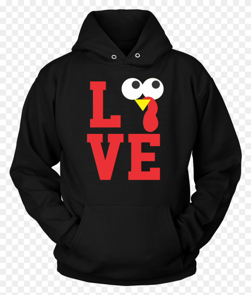 861x1025 Funny Thanksgiving Sweatshirt Hoodie Turkey Love Hoodie, Clothing, Apparel, Sweater HD PNG Download