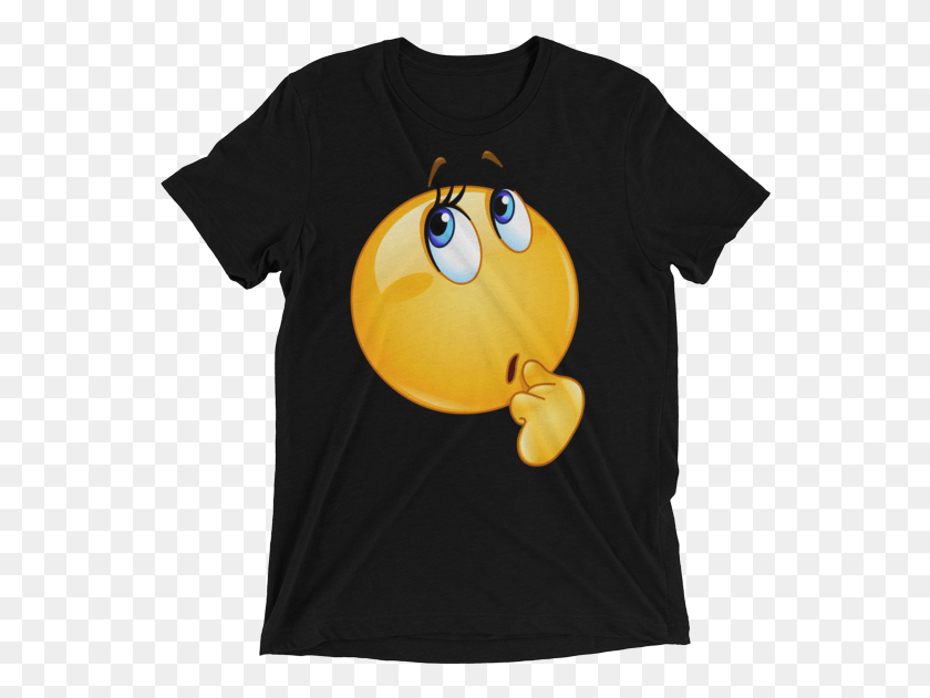 554x571 Funny Wonder Female Emoji Face T Shirt Shirt, Clothing, Apparel, T-shirt HD PNG Download
