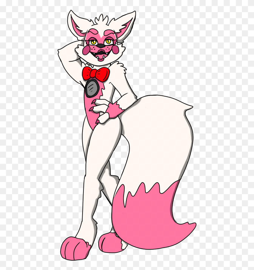 463x830 Funtime Foxy He39s Looking Fabulous Fnaf Funtime Foxy Tail, Book, Hand HD PNG Download