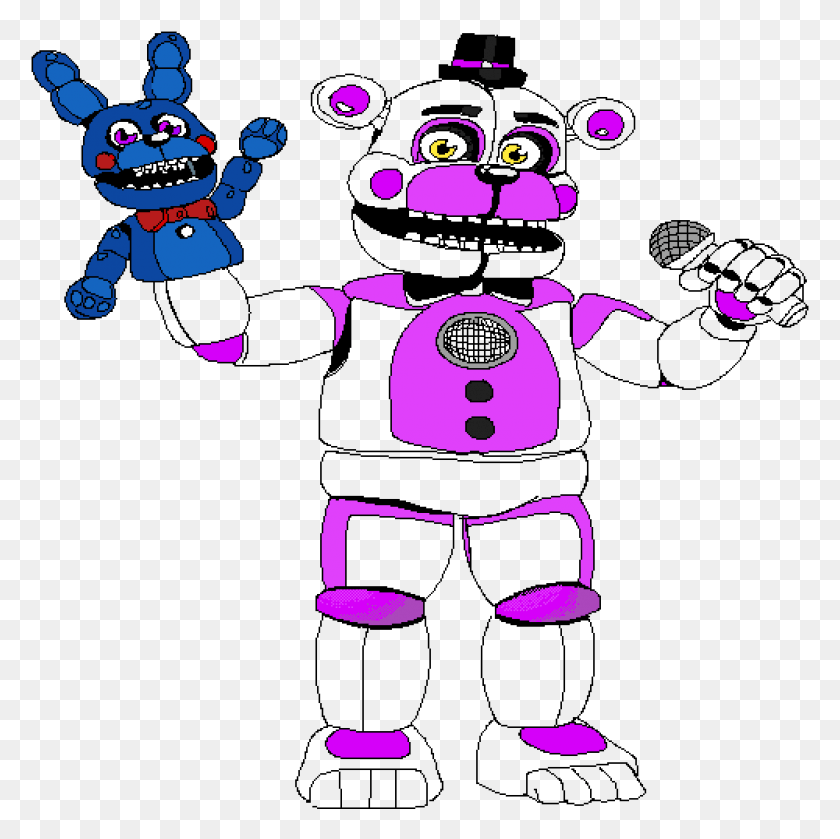 1000x1000 Funtime Freddy Cartoon, Robot, Poster, Advertisement HD PNG Download