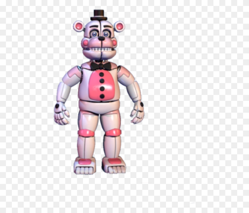 485x658 Funtime Freddy No Bon Bon Or Microphone Fnaf Withered Funtime Bonnie, Toy, Robot, Person HD PNG Download