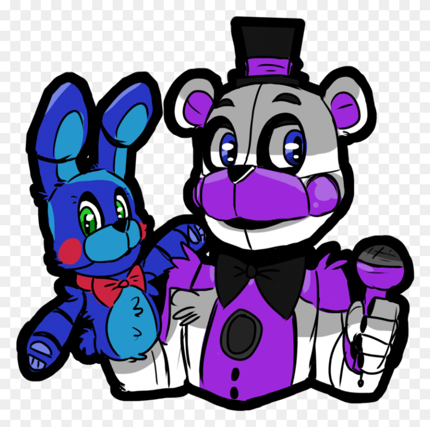 813x807 Descargar Png Funtime Freddy Pensando Png