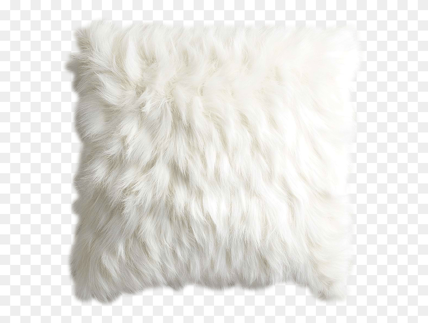 600x574 Fur White Pillow, Cushion, Rug, Dog HD PNG Download