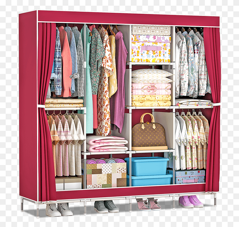 714x738 Furn Central Pp Collapsible Wardrobe, Furniture, Closet, Indoors HD PNG Download