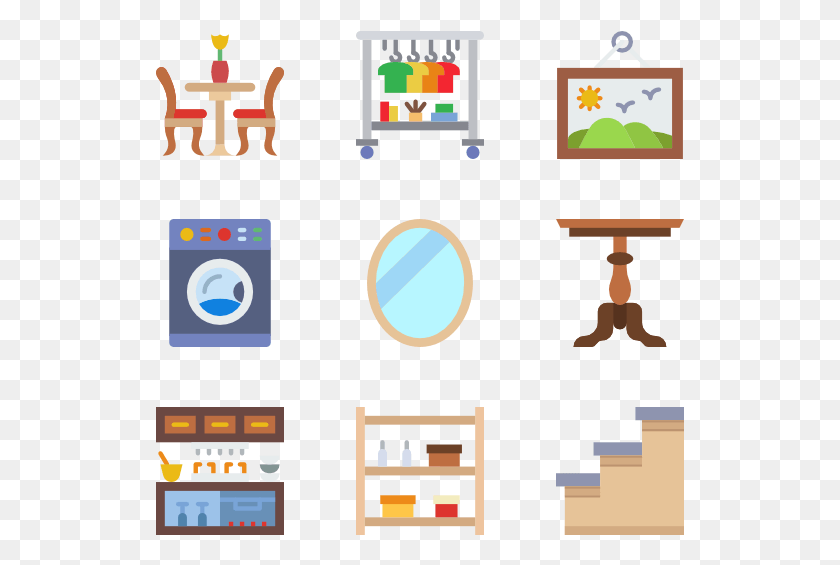 529x505 Furniture Amp Household Home Decor Furnishing Icon, Text HD PNG Download