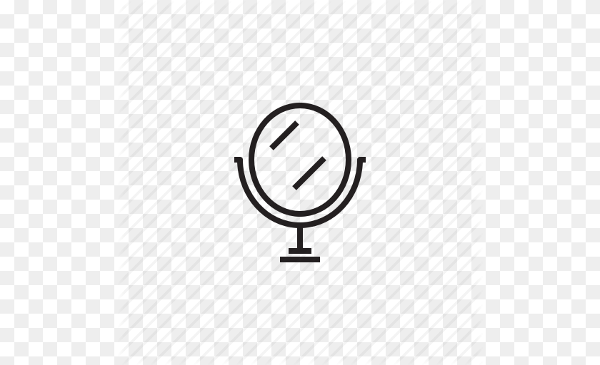 Furniture Glass Mirror Reflection Icon Sticker PNG