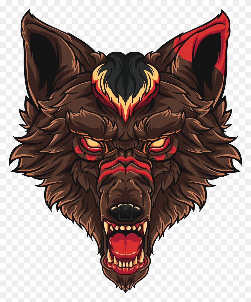 4293x5240 Furry Wolf Growling Wolf Furry, Architecture, Building, Symbol HD PNG Download