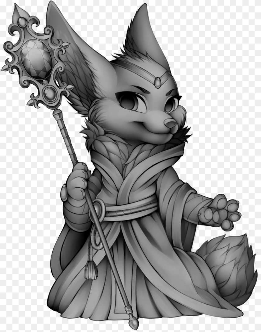 Furvilla Tigereye Peak Sorcerer Fox Art Bat Eared Fox, Baby, Person