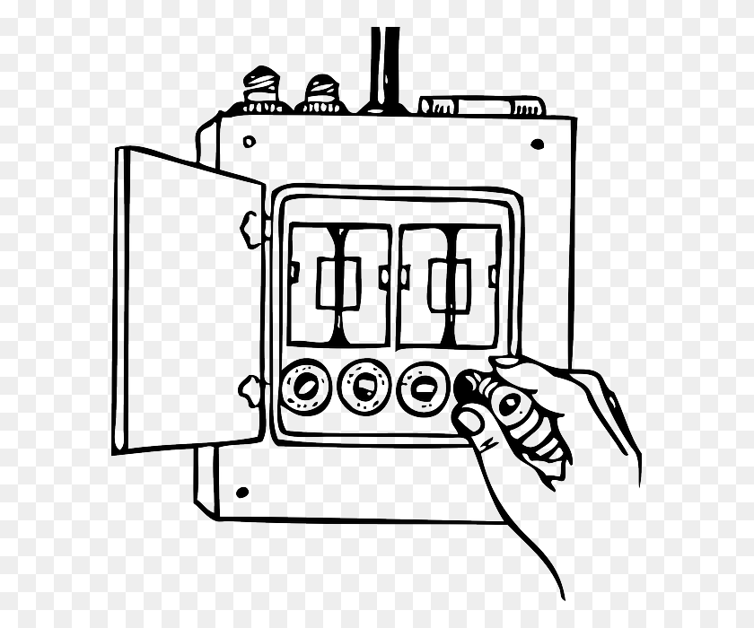 591x640 Рисунок Предохранителя, Электрическое Устройство, Машина Hd Png Скачать