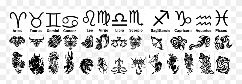 Fused Glass Zodiac Symbols, Text, Stencil, Number HD PNG Download