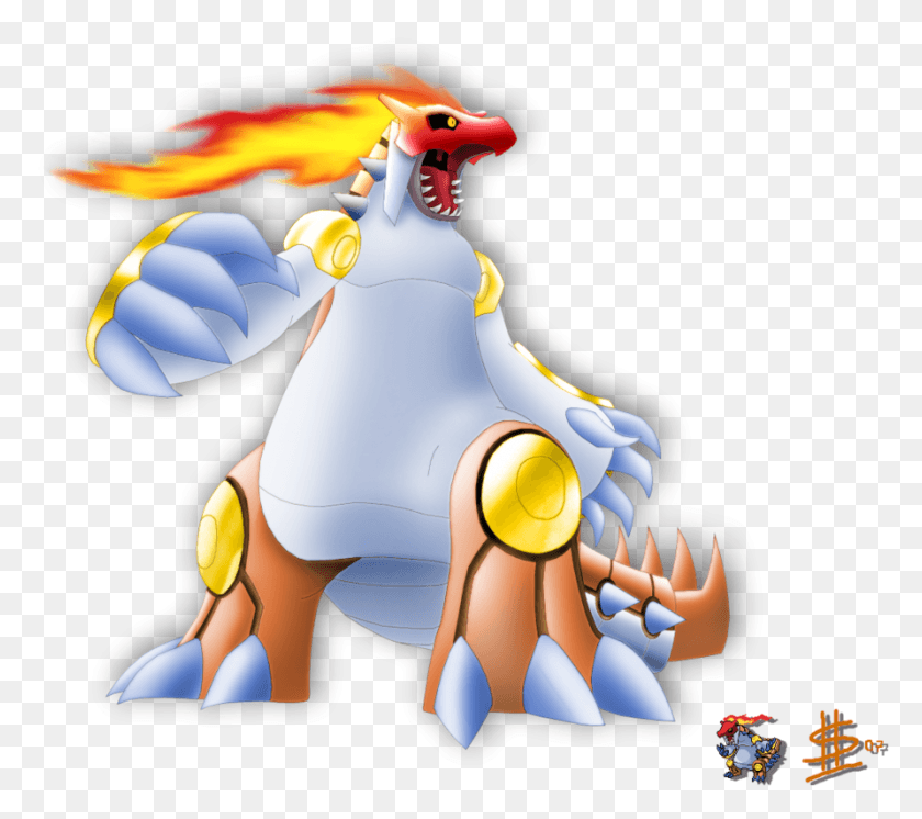 892x785 Fusion Cubone Groudon Infernpe By Esepibe Tyranitar Groudon Fusion, Toy, Animal, Plant HD PNG Download