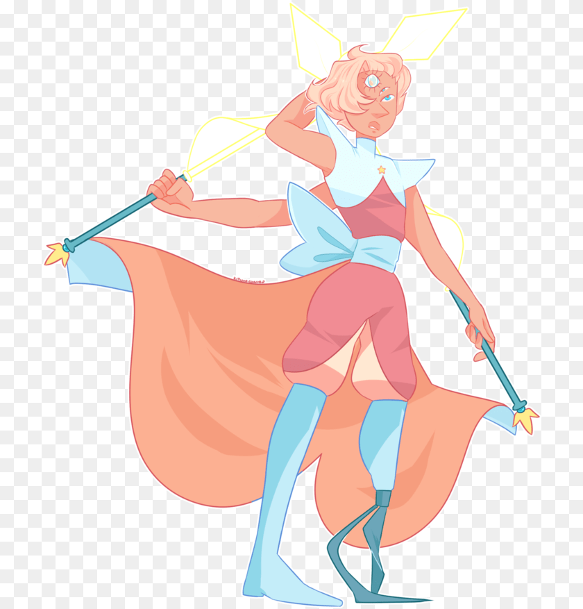 722x877 Fusion Friday Steven Universe Padparadscha And Pearl Fusion, Book, Comics, Publication, Cleaning Transparent PNG