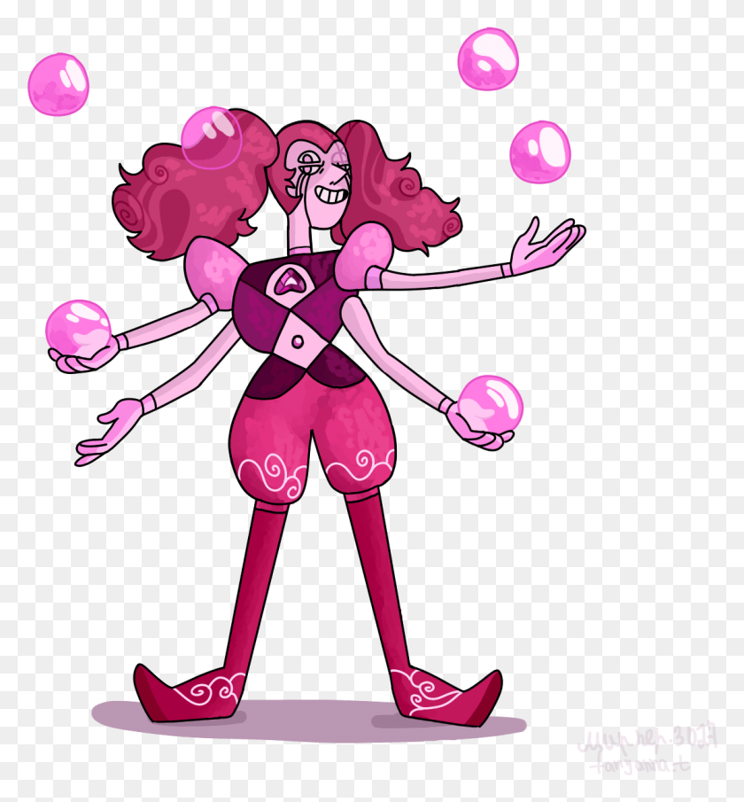 1114x1207 Fusion Spinel And Pink Pearltugtupite Spinel And Pink Pearl Fusion, Juggling, Performer HD PNG Download
