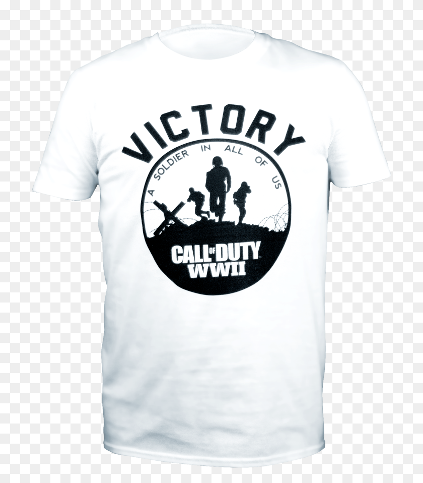 716x898 Futbolka Call Of Duty Ww2 Victory Soldier Tee Shirt Call Of Duty, Clothing, Apparel, Person HD PNG Download