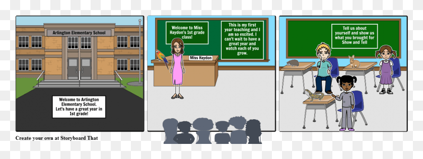 1145x376 Future Classroom Cartoon, Audience, Crowd, Person HD PNG Download