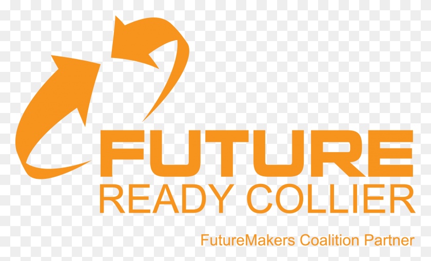 2379x1368 Future Ready Collier Orange Logo Graphic Design, Symbol, Trademark, Text HD PNG Download