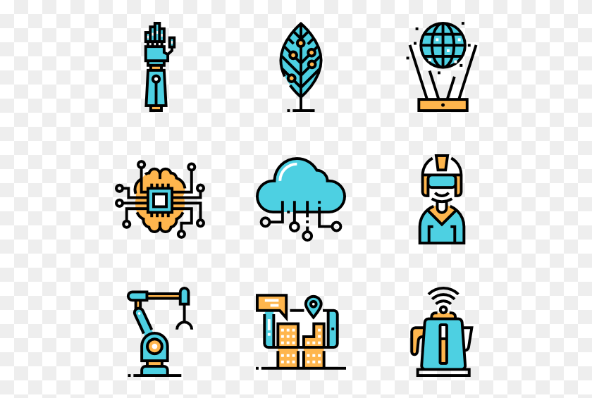 516x505 Future Technology Icons That Represent The Future, Super Mario, Pac Man HD PNG Download