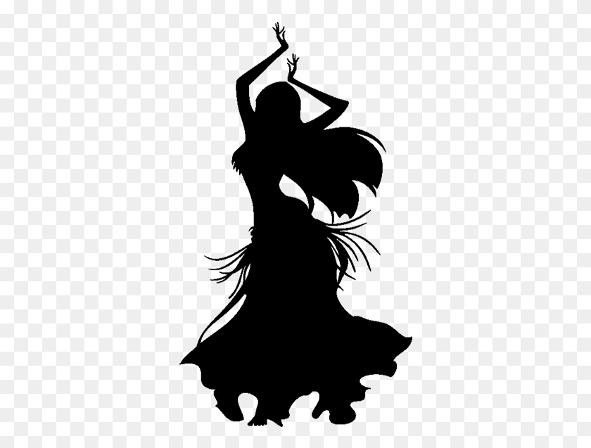 332x577 Future Troupe Member Belly Dancer Silhouette, Gray, World Of Warcraft HD PNG Download