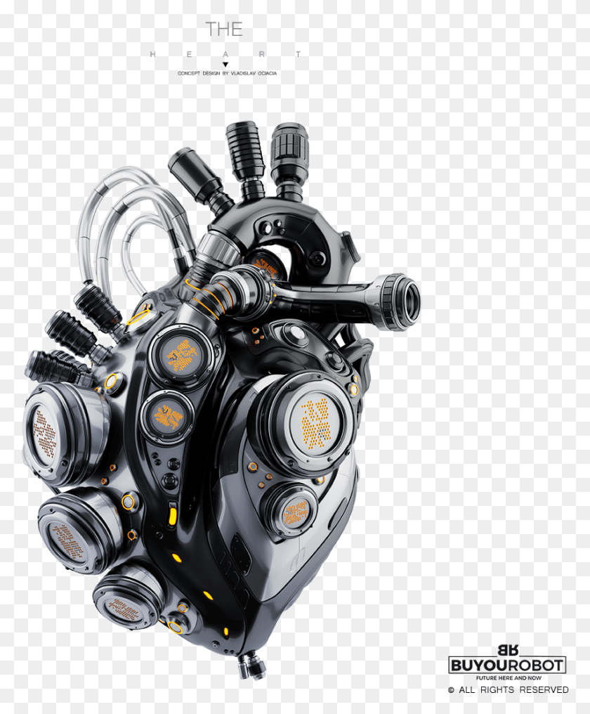 855x1049 Футуристический Роботизированный Сменный Орган Технологический Робот Corazon, Машина, Двигатель, Мотор Hd Png Скачать