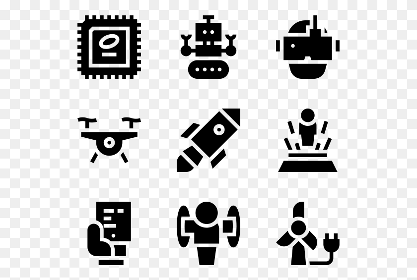 529x505 Futuristic Technology Financial Vector Icon, Gray, World Of Warcraft HD PNG Download