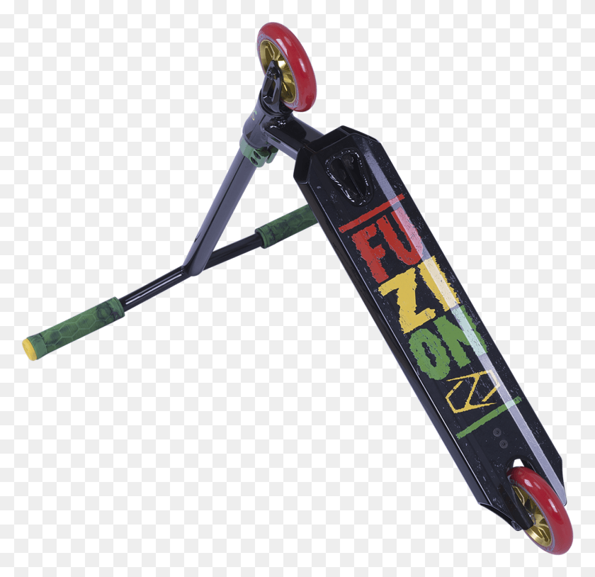 1312x1269 Descargar Png Fuzion Z250 Rasta Pro Scooter Longboard Gráfico Completo, Martillo, Herramienta, Flecha Hd Png