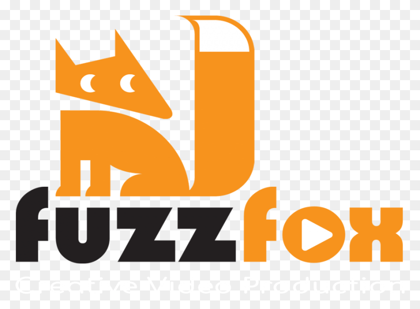 884x632 Descargar Png Fuzzfox Logo Con Orange Fox Y Las Palabras Diseño Gráfico Creativo, Símbolo, Marca Registrada, Texto Hd Png
