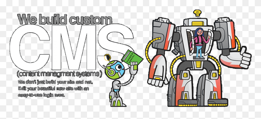 953x396 Descargar Png / Robot De Dibujos Animados Hd Png