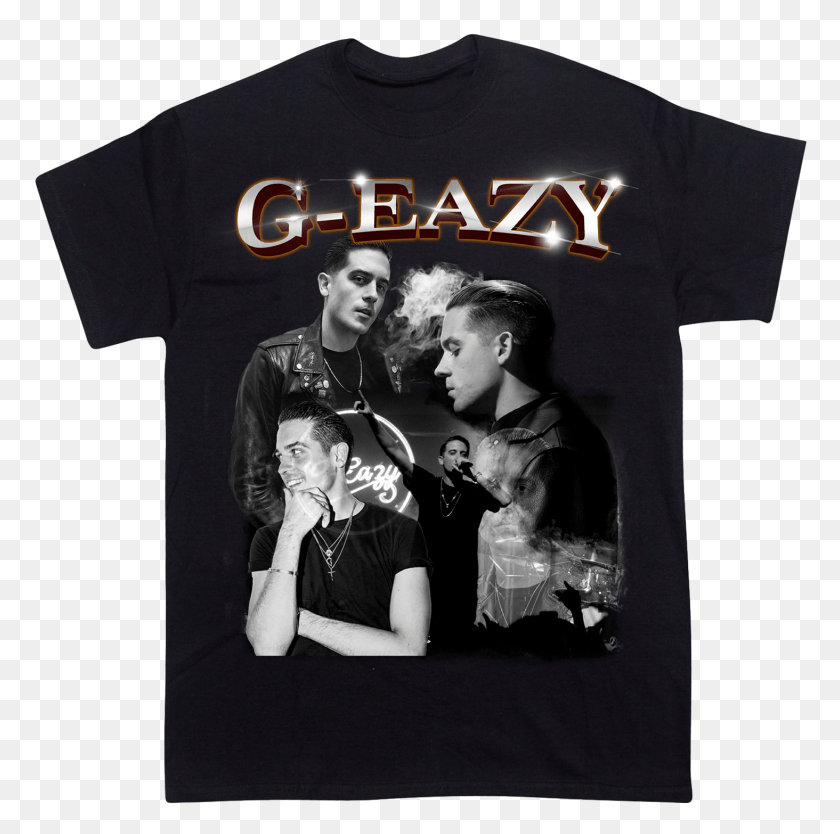 1464x1454 G Eazy G Eazy Black T Shirt, Clothing, Apparel, Person HD PNG Download