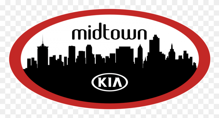 960x485 Descargar Png G Midtown Kia Logopng Tulsa Skyline Silueta, Etiqueta, Texto, Etiqueta Hd Png