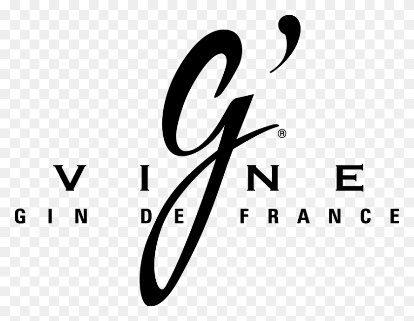 837x634 G Vine Gin Floraison 0 7 L G Vine Gin Logo, Text, Alphabet, Handwriting HD PNG Download