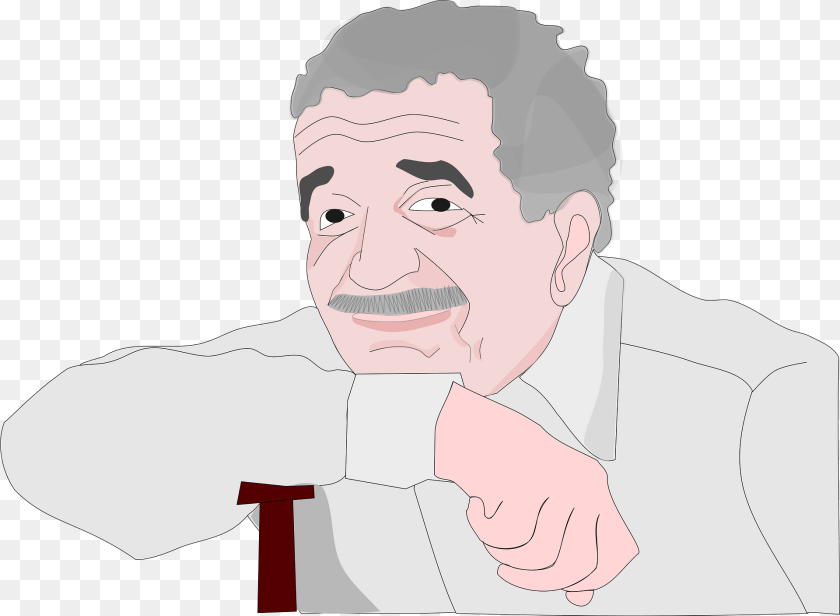 Gabriel Garcia Marquez Clipart, Portrait, Photography, Person, Head Sticker PNG