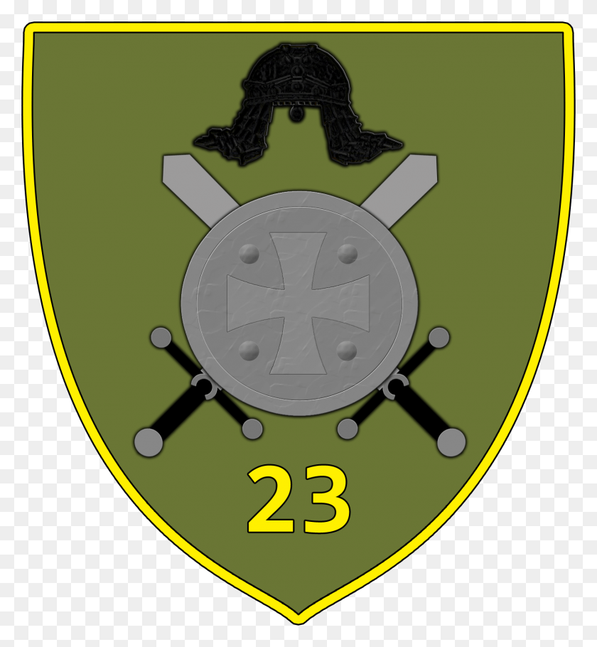 1452x1584 Gaf 23rd Infantry Battalion Emblem Circle, Armor, Clock Tower, Tower HD PNG Download