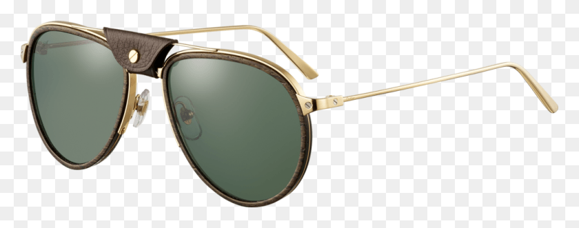 1024x356 Gafas De Sol Santos De Cartierlentes Con Montura De, Sunglasses, Accessories, Accessory HD PNG Download
