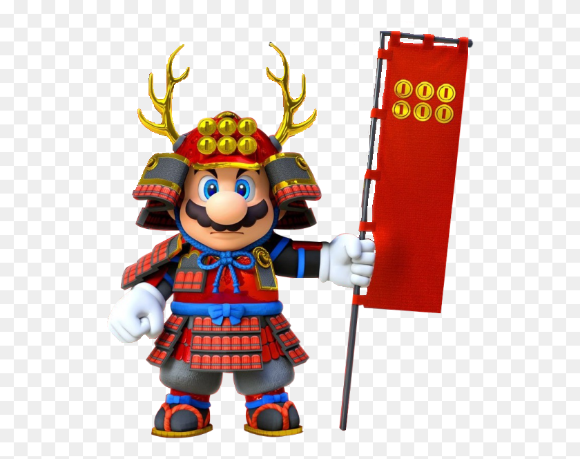 532x604 Gaijin Goombah Mario Samurai, Toy, Nutcracker, Figurine HD PNG Download