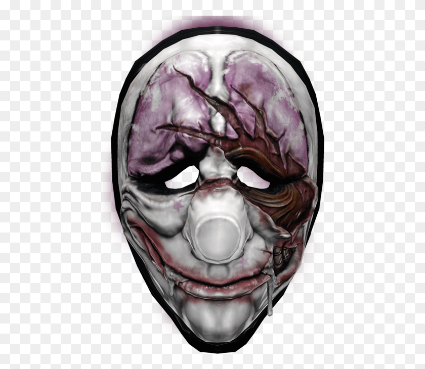 443x670 Gained From Looking Upon This Horror Payday 2 Risen Houston Mask, Head HD PNG Download