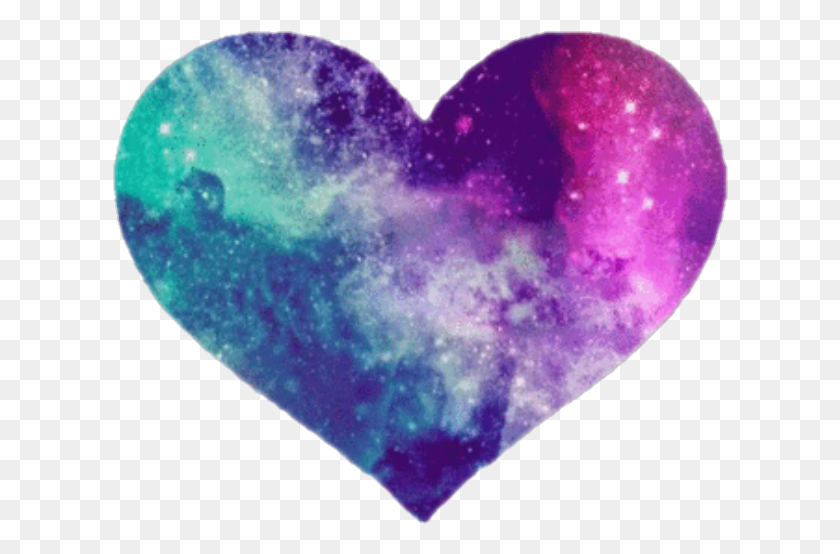 616x494 Galaxy Blue And Purple, Heart, Moon, Outer Space HD PNG Download