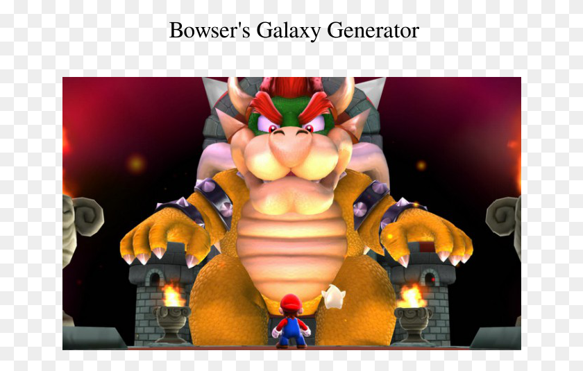 662x475 Descargar Png Galaxy Generator Partitura 1 De 20 Páginas Doug Bowser Nintendo Memes, Juguete, Super Mario, Inflable Hd Png