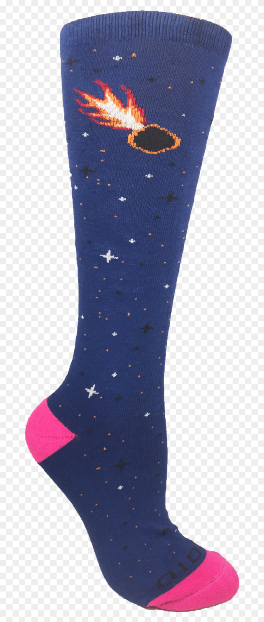 686x1917 Galaxy Line Asteroid Sock, Stocking, Shoe, Footwear HD PNG Download