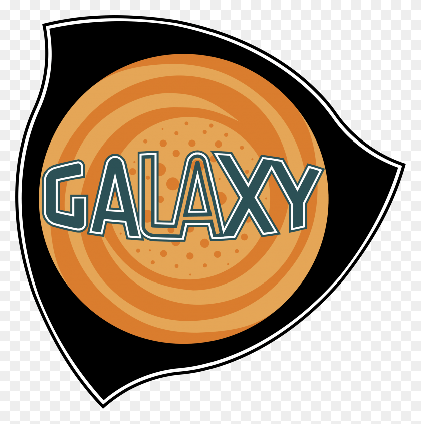 2400x2418 Логотип Галактики Прозрачный Escudo De Galaxy, Этикетка, Текст, Наклейка Hd Png Скачать