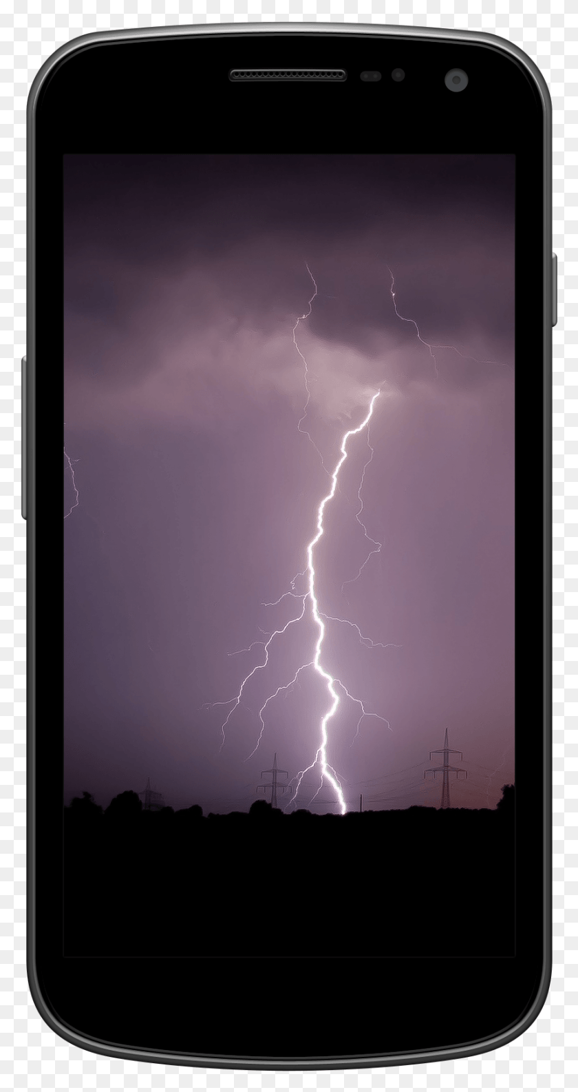 857x1677 Galaxy Nexus Light Lightning, Nature, Outdoors, Mobile Phone HD PNG Download