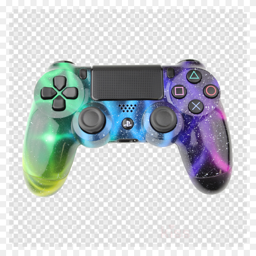 900x900 Galaxy Ps4 Controller Clipart Xbox One Controller Playstation Playstation Controller Black And White, Electronics, Joystick, Power Drill HD PNG Download