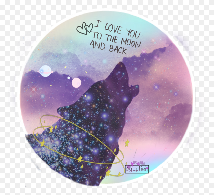 969x878 Galaxy Stars Wolf Planets Iloveyou Nebula, Sphere, Dog, Pet HD PNG Download